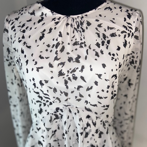 🛑 SOLD🛑SOLD🛑SOLD🛑SOLD🛑SOLD🛑SOLD🛑    Sam Edelman white black ruffle  dress - Picture 9 of 16